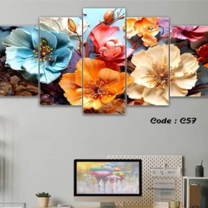 flower split canvas set c206