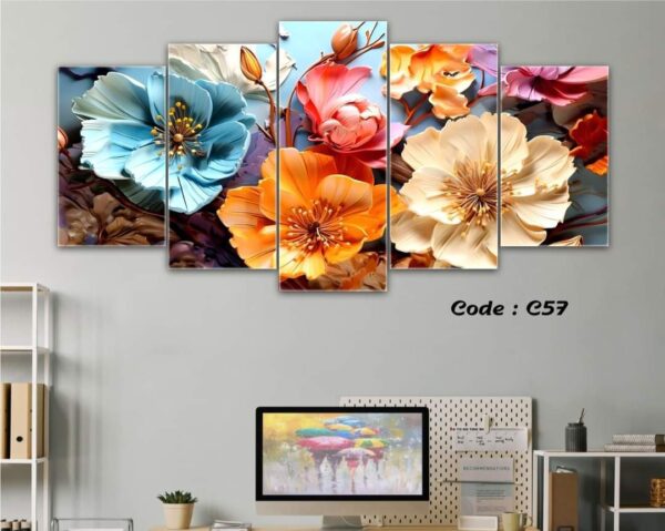 flower split canvas set c206