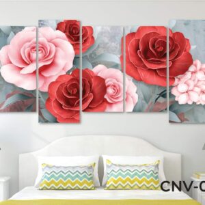 flower split canvas set c203