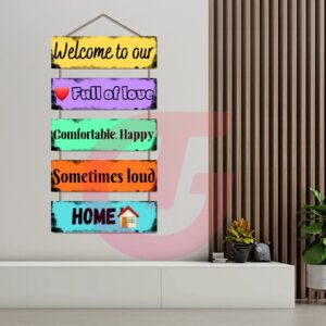 Welcome our Home Wall Hanger 5 Layer