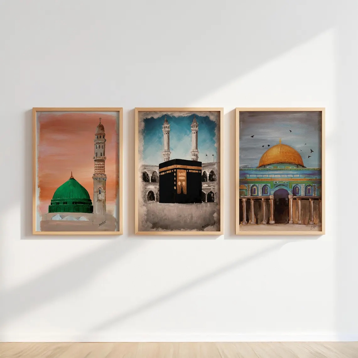 Makkah Madina & Al-Aqsa Frame Set - Image 2
