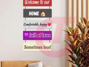 Welcome Home  Wall Hanger 5 Layer New