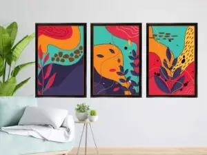 Flower & Leaf ArtWork Nature Frame set