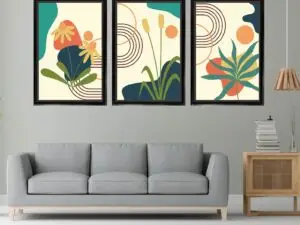 Abstract Wall Frame Set