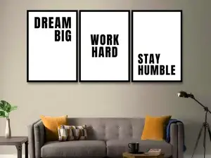 Dream Big. Work Hard. Stay Humble Frame Set