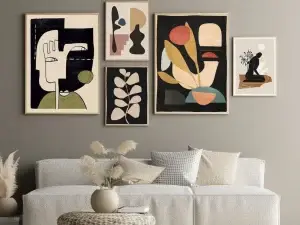 Boho Wall Abstract Frame set 2