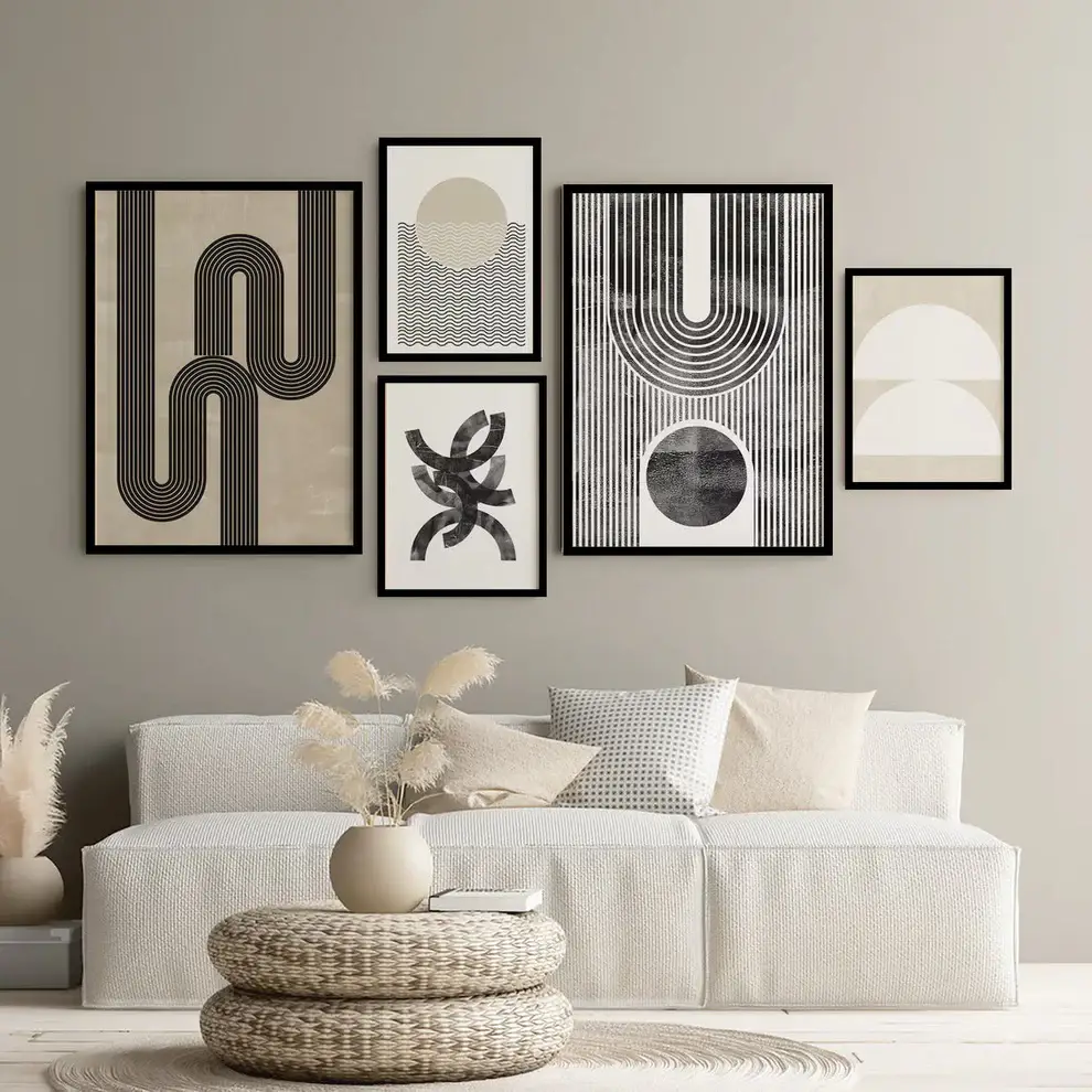 Boho Wall Abstract Frame set