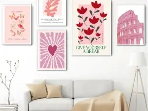 Travel Frame set, Aesthetic Style Drawing Room Decor Frame Set