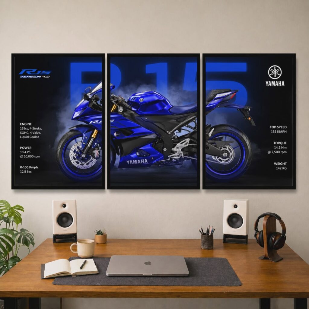 Yamaha R15 Iconic blue frame set